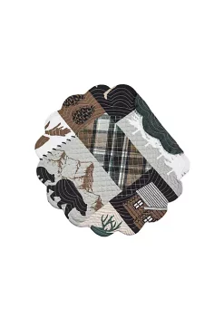 Outlet 🔔 C&F Fletcher Forest Placemat Set of 6 🤩 -C&F Shop Belk 1117