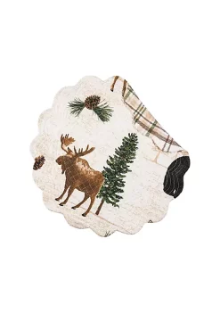 Best Sale 🎉 C&F Nolan Pines Round Placemat Set of 6 🧨 -C&F Shop Belk 1136