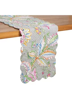 Coupon 👏 C&F 51" x 14" Frey Quilted Reversible Colorful Paisley Table Runner 👏 -C&F Shop Belk 116