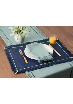 Hot Sale 🔥 C&F Cheryl Indigo Placemat Set of 4 😉 -C&F Shop Belk 1162