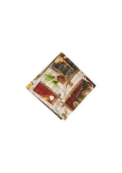 Promo 😉 C&F Bryson Retreat Reversible Rustic Lodge Napkin Set of 6 ❤️ -C&F Shop Belk 1328