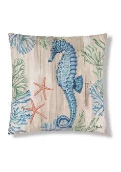 Brand new 🧨 C&F Seahorse Nautical Pillow 👏 -C&F Shop Belk 1357