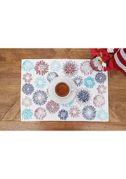 Top 10 π C&F Firework Sparkle July 4th Placemat Set of 6 π