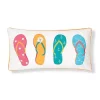 Cheap ✨ C&F ☀️ Summer Flip Flops Pillow 🎉 -C&F Shop Belk 1415