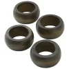 Promo ❤️ C&F Dark Wood Napkin Rings - Set of 4 🌟 -C&F Shop Belk 176