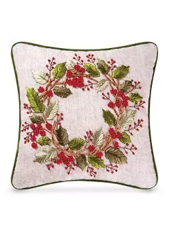 Flash Sale 🛒 C&F Berry Wreath Ribbon Art Pillow ⭐