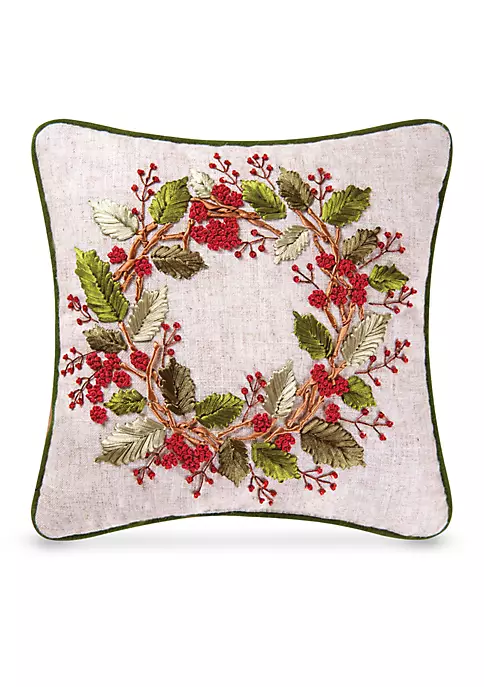 Flash Sale π C&F Berry Wreath Ribbon Art Pillow β 4 Flash Sale π C&F Berry Wreath Ribbon Art Pillow β - Image 2
