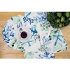 Budget ⭐ C&F Bluewater Bay Coastal Sea Life Cotton Quilted Round Reversible Placemat Set of 6 👏 -C&F Shop Belk 267