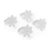 New 🔥 C&F White Snowflake Napkin Rings - Set of 4 🎁