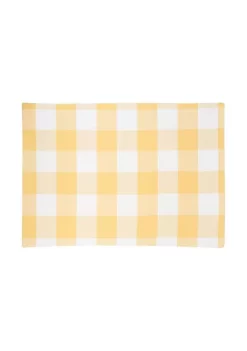 Best deal ⌛ C&F Franklin Checkered Plaid Sunrise Placemat Set of 6 🎉 -C&F Shop Belk 288