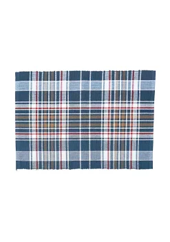 Budget π C&F Lawson Lake Plaid Placemat Set of 6 π