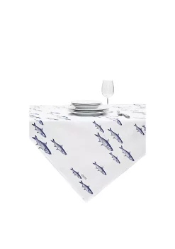 Coupon ⌛ C&F 54" x 54" School of Fish Table Topper ⌛