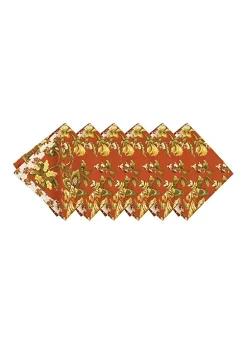 Discount 🔥 C&F Estelle Reversible Floral Damask Napkin Set of 6 ❤️ -C&F Shop Belk 354