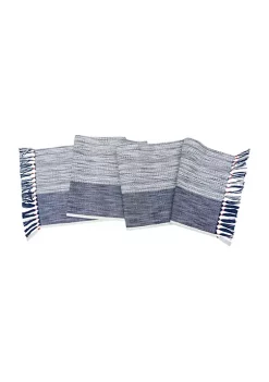 Budget 😀 C&F 13" x 72" Kerbey Indigo Table Runner ✔️ -C&F Shop Belk 387