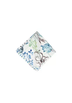 New 👍 C&F Crescent Bay Reversible Nautical Beach Napkin Set of 6 ✔️