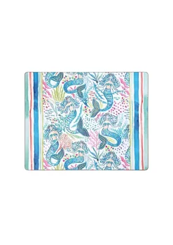 Cheap ✨ C&F Mermaid Garden Hardboard Placemat Set of 6 ✨