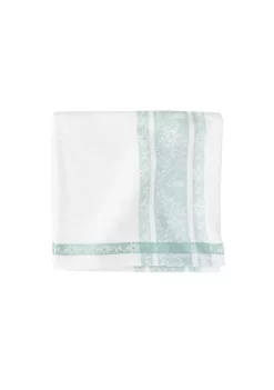 Promo ⭐ C&F Rose Trellis Jacquard Sea Glass Napkin Set of 6 ❤️