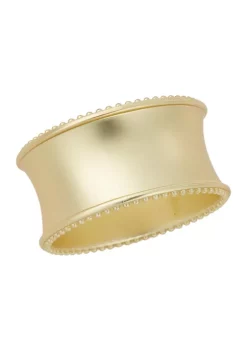 Hot Sale ✨ C&F Beaded Elegance Gold Napkin Ring 😀