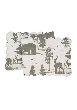 Wholesale 𧨠C&F 51" x 14" Henderson Hideaway Woven Reversible Rustic Winter Wilderness Table Runner π₯