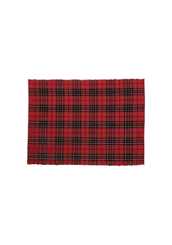 Coupon 🤩 C&F Red Black Plaid Placemat ❤️