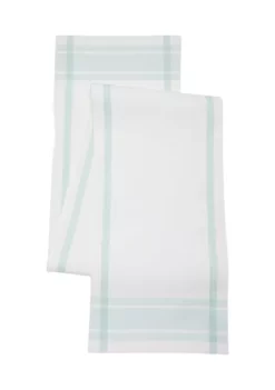 Budget 🎉 C&F Striped Border Table Runner 🌟