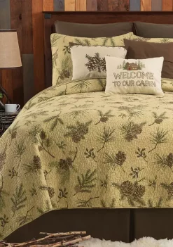 Best Pirce 😉 C&F Woodland Retreat Rustic Lodge Quilt Set 🥰 -C&F Shop Belk 502