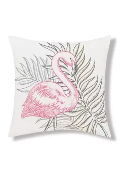 New 🛒 C&F Flamingo Tropics Pillow 🎁 -C&F Shop Belk 533