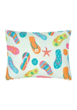 New 🎉 C&F Flip Flop Life Coastal Quilt Set 👍 -C&F Shop Belk 606