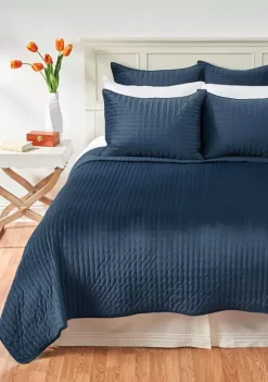 Best Sale 🥰 C&F Lapis Velvet Quilt Set ✔️ -C&F Shop Belk 640