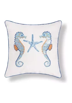 Buy 🥰 C&F Seahorse Sequined Pillow 👏 -C&F Shop Belk 715