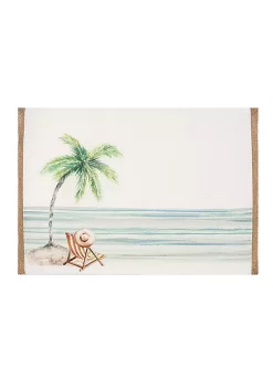 Discount 🛒 C&F Life Is Better At The Beach Embroidered Placemat Set of 6 ⌛ -C&F Shop Belk 783