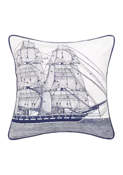 Coupon 😀 C&F Ship with Sails Pillow 🥰 -C&F Shop Belk 788