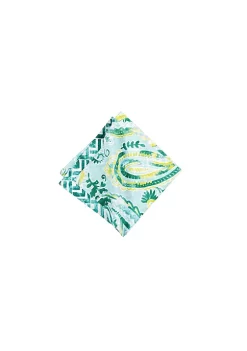 Best Sale π C&F Jade Cotton Reversible Napkin Set of 6 π