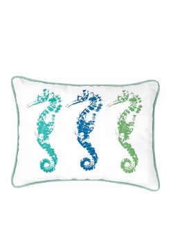 Discount 😀 C&F Seahorses Throw Pillow ✔️