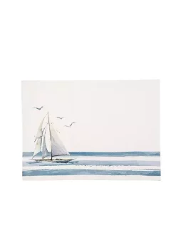 Best Sale 👏 C&F Let Your Dreams Set Sail Embroidered Placemat Set of 6 🥰 -C&F Shop Belk 919