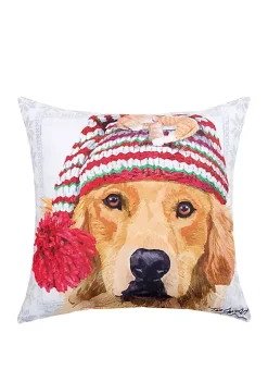 Cheap 🥰 C&F Winter Hat Golden Indoor/Outdoor Pillow ❤️