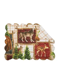 Discount 🥰 C&F Bryson Retreat Woven Reversible Rustic Lodge Placemat Set of 6 ✔️