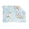 Outlet ❤️ C&F Meraki Island Quilted Reversible Blue Coastal Placemat Set of 6 ✔️ -C&F Shop Belk 979