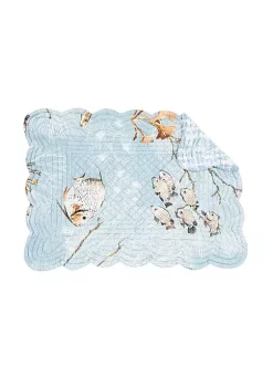 Outlet ❤️ C&F Meraki Island Quilted Reversible Blue Coastal Placemat Set of 6 ✔️ -C&F Shop Belk 981