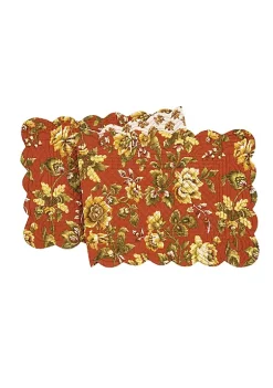 Best reviews of 😀 C&F 51" x 14" Estelle Quilted Reversible Floral Damask Table Runner 😉 -C&F Shop Belk 986